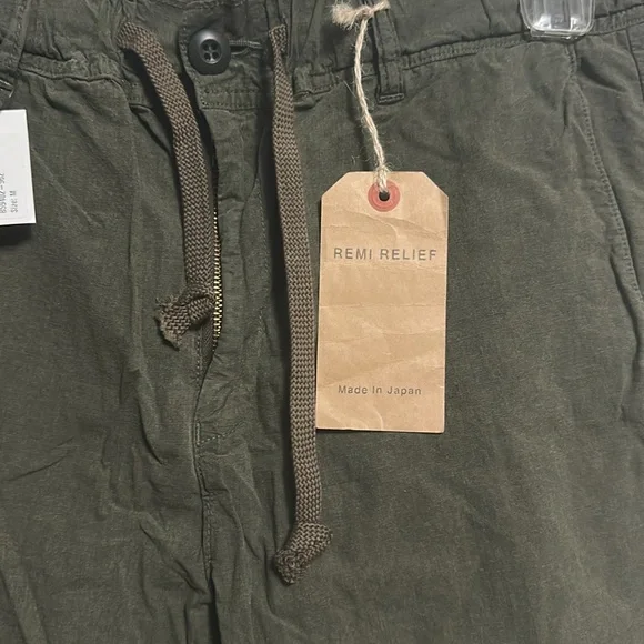 Remi Relief The Golden State Men's Olive Green Khaki Pants Medium